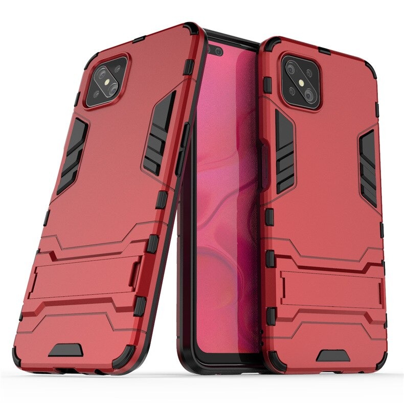 เคส OPPO Reno 4 Z 5G #เคสฝาหลังกันลื่น Cool Tyre Pattern Kickstand (PC + TPU)