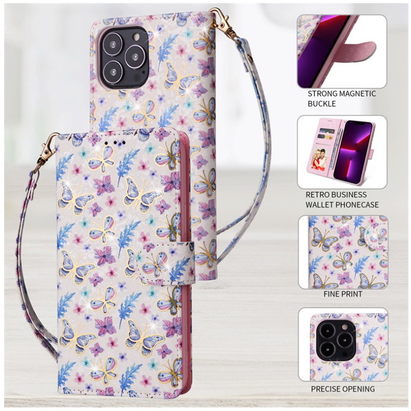 เคส Samsung Galaxy A25 5G #เคสฝาพับหนัง PU ลายดอกไม้สวยๆ มีช่องใส่บัตร (สินค้าตัวอย่างสินค้าจริงตรงตามรุ่น)