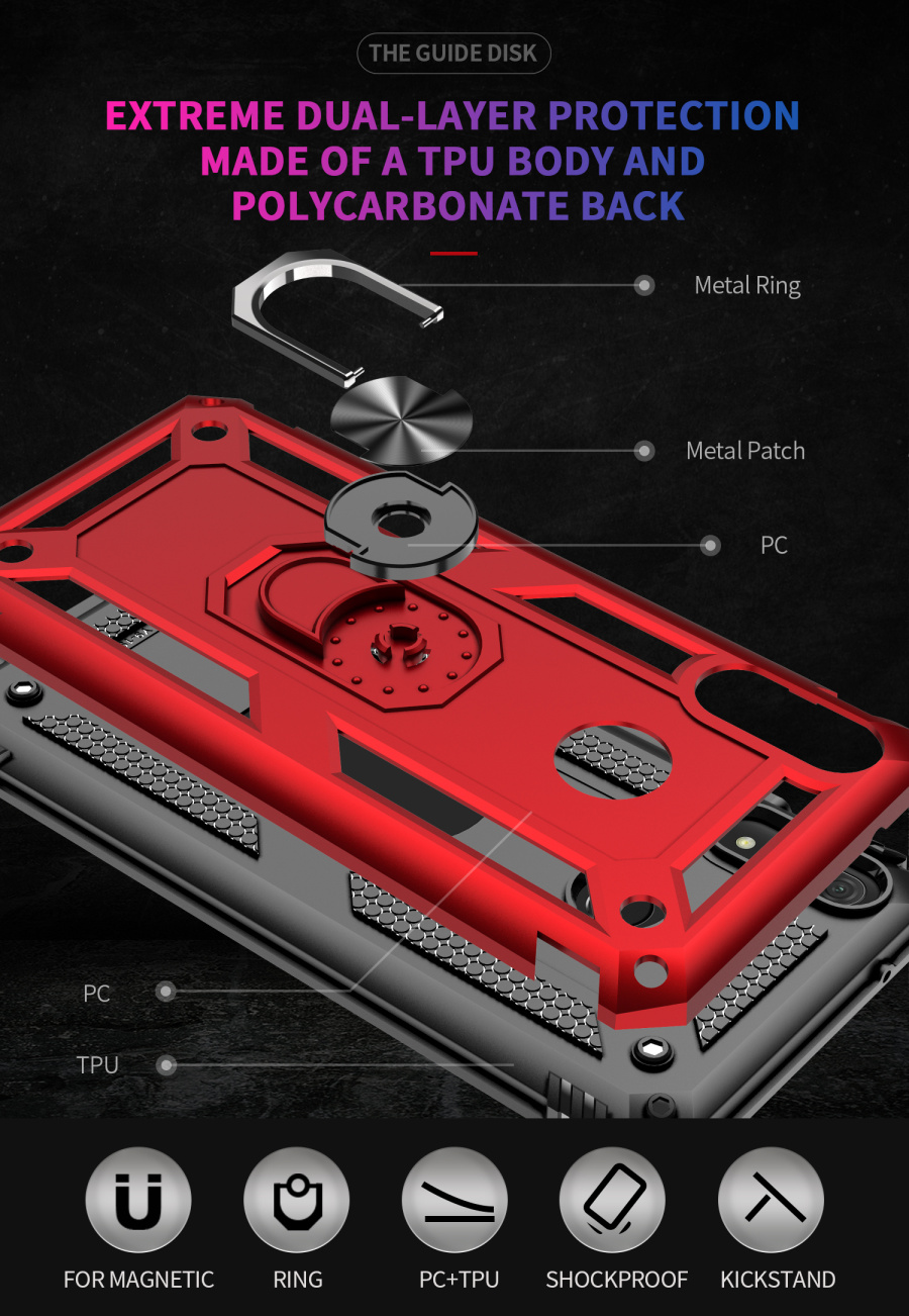 Case Huawei Y9 2019 #เคสฝาหลัง Hybrid TPU+PC มีแหวนสวมนิ้ว (พร้อมส่ง)