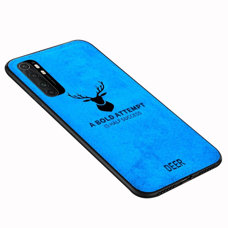 Case Xiaomi Mi Note 10 Lite #เคสฝาหลังเคลือบผิวผ้า PC + TPU Retro Velvet Cloth Coated