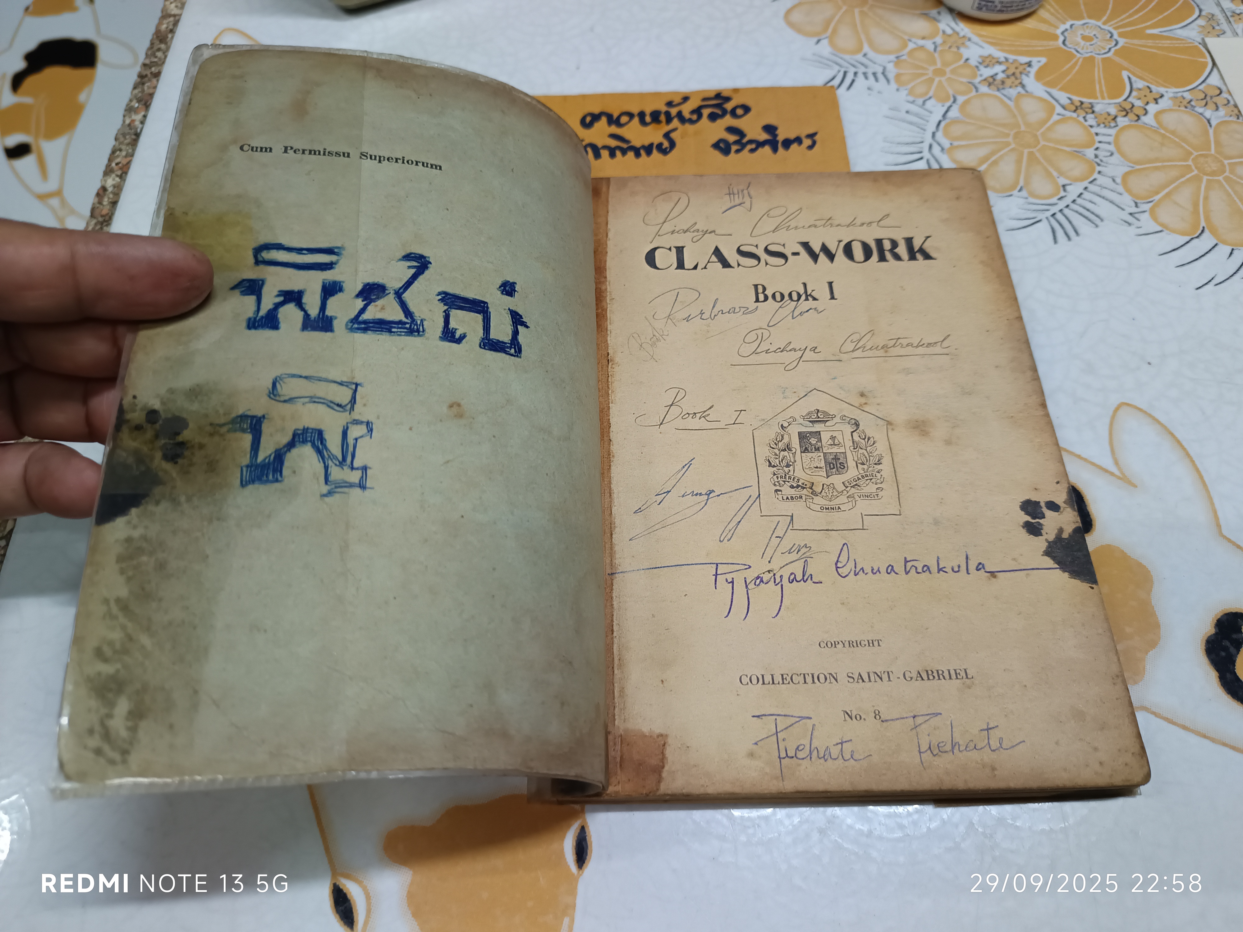 CLASS-WORK Book I หนังสือเรียนภาษาอังกฤษ By S. G. Copyright Collection Saint -Gabriel No.8