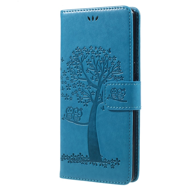 เคส Samsung Galaxy Note 8 #เคสฝาพับรูปแบบกระเป๋าสตางค์ลายนกฮูกกับต้นไม้