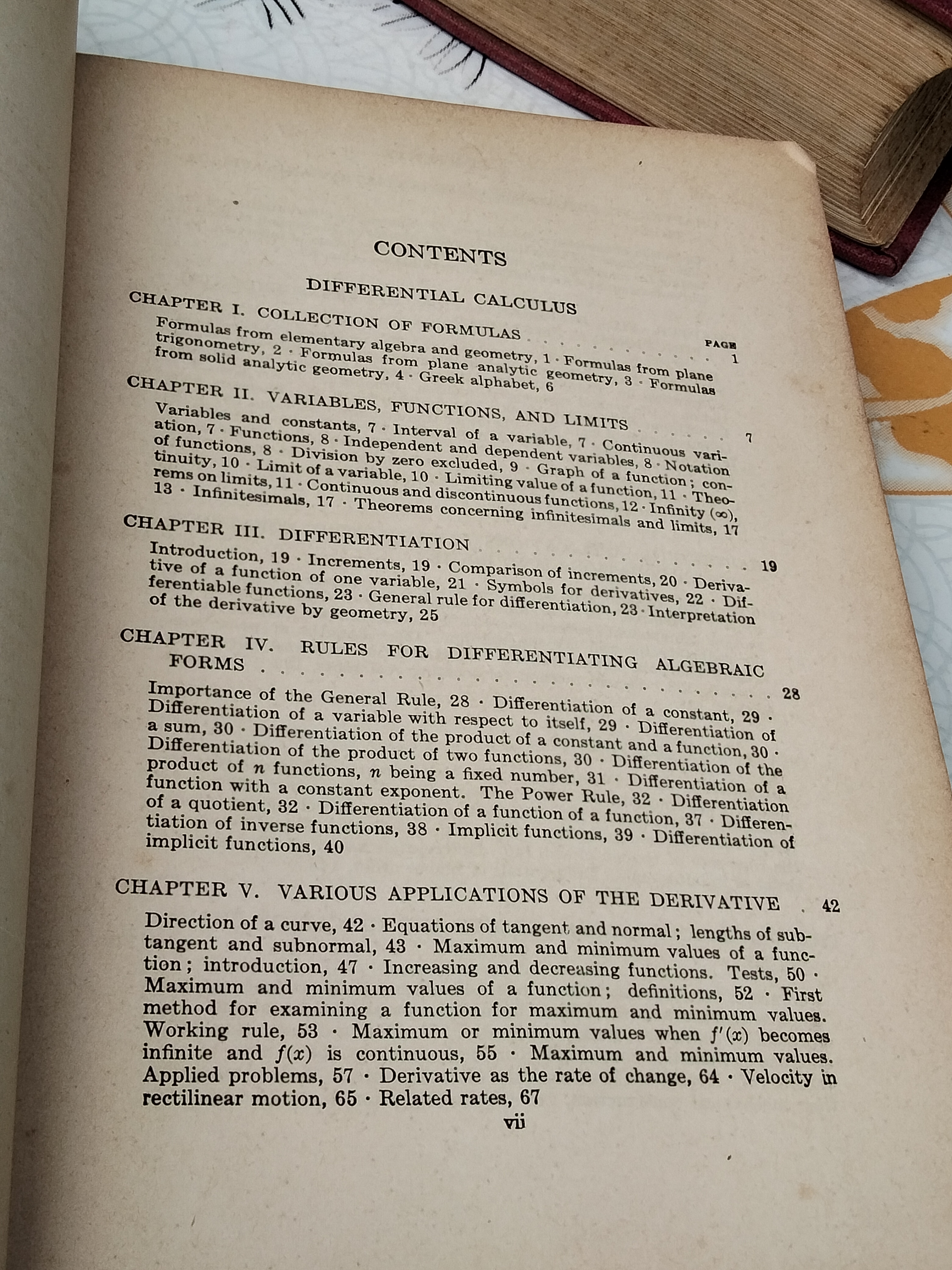 ELEMENTS OF THE DIFFERENTIAL AND INTEGRAL CALCULUS BY GRANVILLE - SMITH - LONGLEY