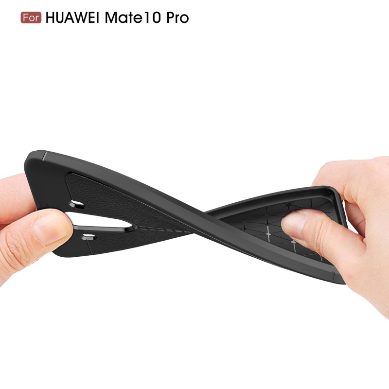 Case Huawei Mate 10 Pro #เคสฝาหลัง TPU ลายหนัง PU ผิวลิ้นจี่ช่วยป้องกันลายนิ้วมือและกันลื่นได้ดี พร้อมส่ง