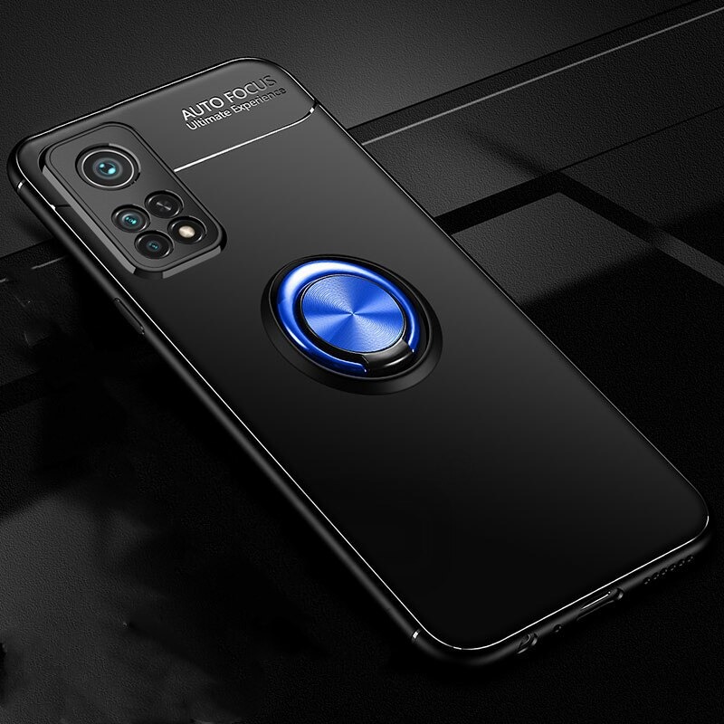 Case Xiaomi Mi 10T Pro #เคสฝาหลัง TPU Finger Ring Kickstand (แผ่นโลหะแบบ Built-in)