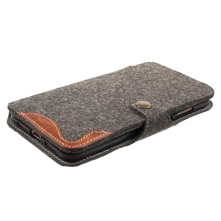 Case Huawei P20 Pro #เคสฝาพับแบบกระเป๋าสตางค์ Felt Leather Wallet เคสคุณภาพดีราคาถูก