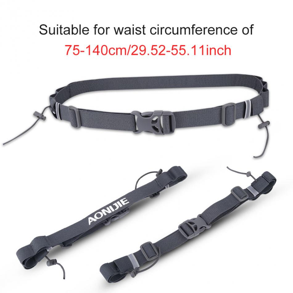 เข็มขัดติดเบอร์วิ่ง พร้อมช่องใส่ Energy Gel (BIB Number Holder) (HH4)