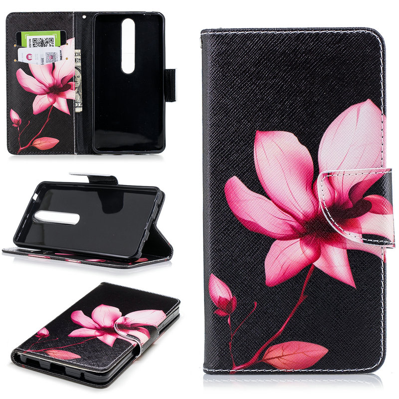 Case Nokia 6 (2018) #เคสสไตล์กระเป๋าสตางค์พิมพ์ลายสวยๆ Pattern Printing Magnetic Leather