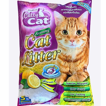 ทรายแมว Catty Cat 5 ลิตร มะนาว DB95