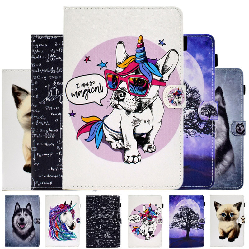 Case Samsung Galaxy Tab A7 10.4" 2020 (T500,T505,T507) #เคสฝาพับหนัง PU พิมพ์ลาย Pattern Printing PU Leather Flip