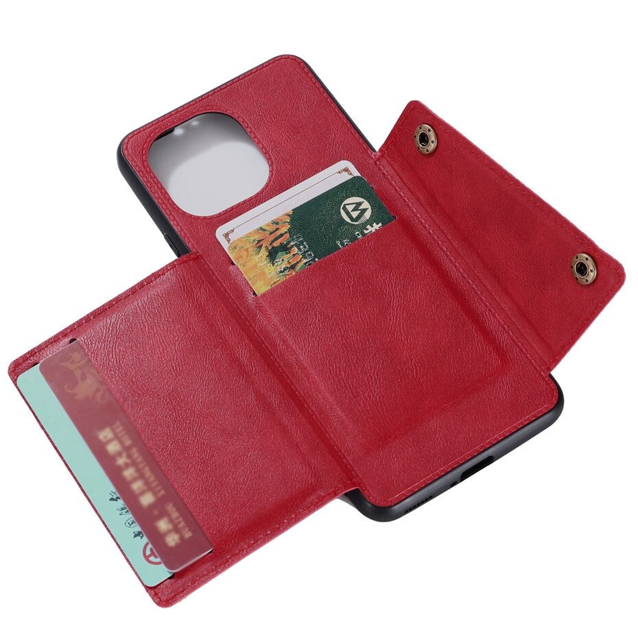 เคส Xiaomi Mi 11 #เคสแบบฝาหลัง TPU เคลือบหนัง PU มีแผ่นโลหะช่องเก็บบัตร PU Leather Coated TPU Card Holder Magnetic Kickstand