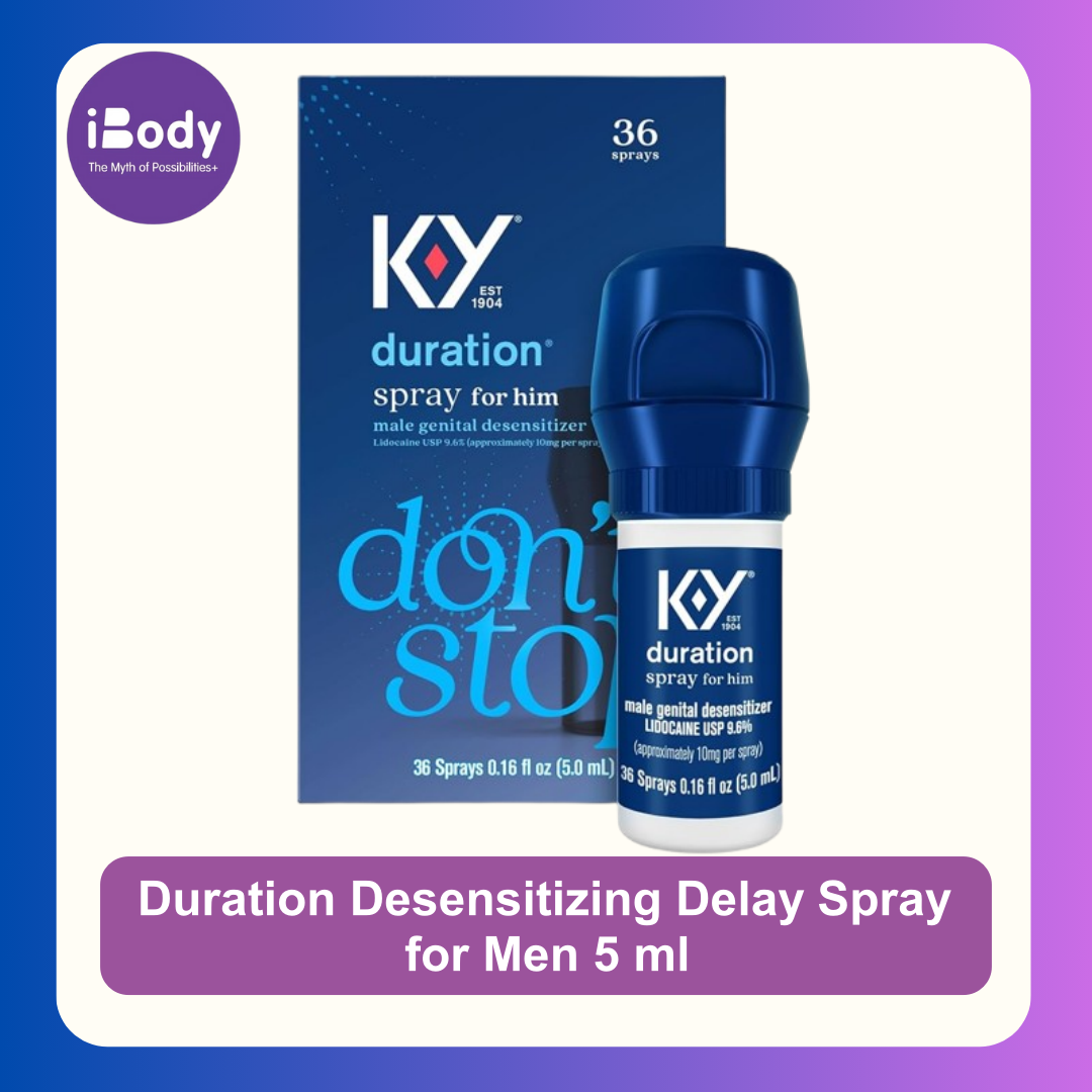 K-Y® Duration Desensitizing Delay Spray for Men 5 ml สเปรย์ ชะลอและควบคุมการหลั่งสำหรับผู้ชาย รักษาเวลาไคลแม็กให้ได้นานมากขึ้น