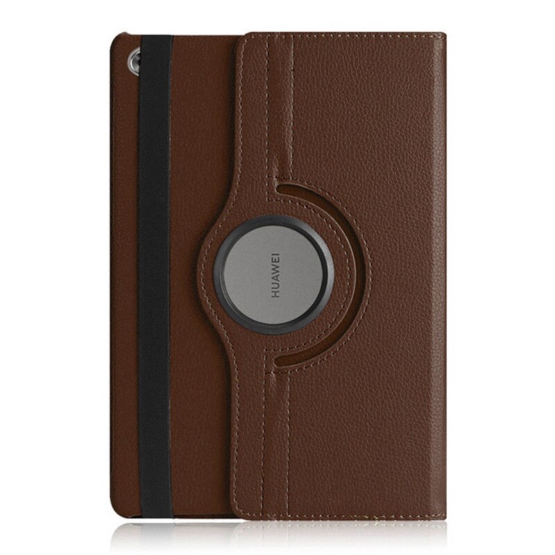 Case Huawei MediaPad M5 Lite 10.1 #เคสฝาพับหนังผิวลิ้นจี่ Litchi Grain 360 Degree Rotary