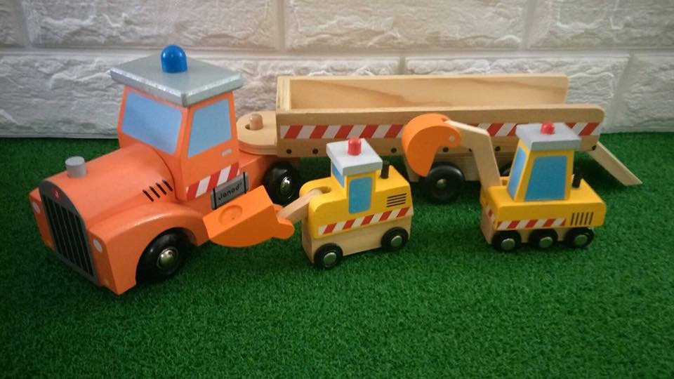 ของเล่นไม้ รถบรรทุก