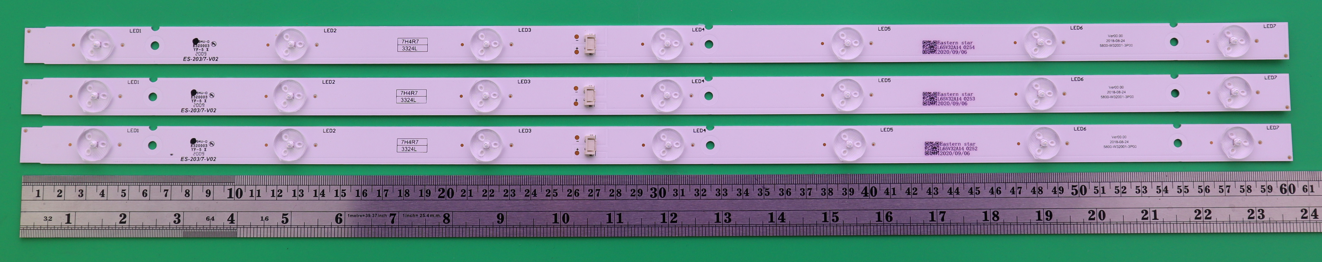 SKYWORTH 32E300 32E3000 COOCAA 32E89 7 LED X 3