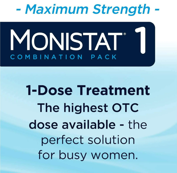 Monistat® 1-Day Treatment Combination Pack, Day or Nigth OVULE Yeast Infection 1 OVULE 9g (Tube) ตกขาว คัน เชื้อรา