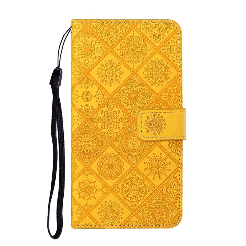 เคส OPPO Reno 8 5G#เคสฝาพับหนัง PU ลายดอกไม้พร้อมสายคล้องมือ Imprinted Flower Wallet Leather Magnet Clasp Case with Strap