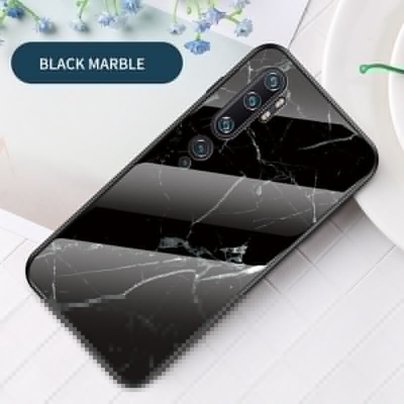 เคส Xiaomi Mi Note 10 Pro #เคสฝาหลัง Gradient Color ลายหินอ่อน Glass + PC + TPU Hybrid Case