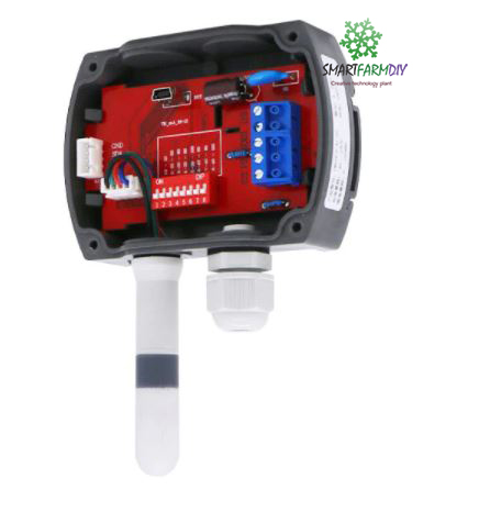 เซนเซอร์วัดค่า Wall mounted temperature and humidity transmitter sensor display Track