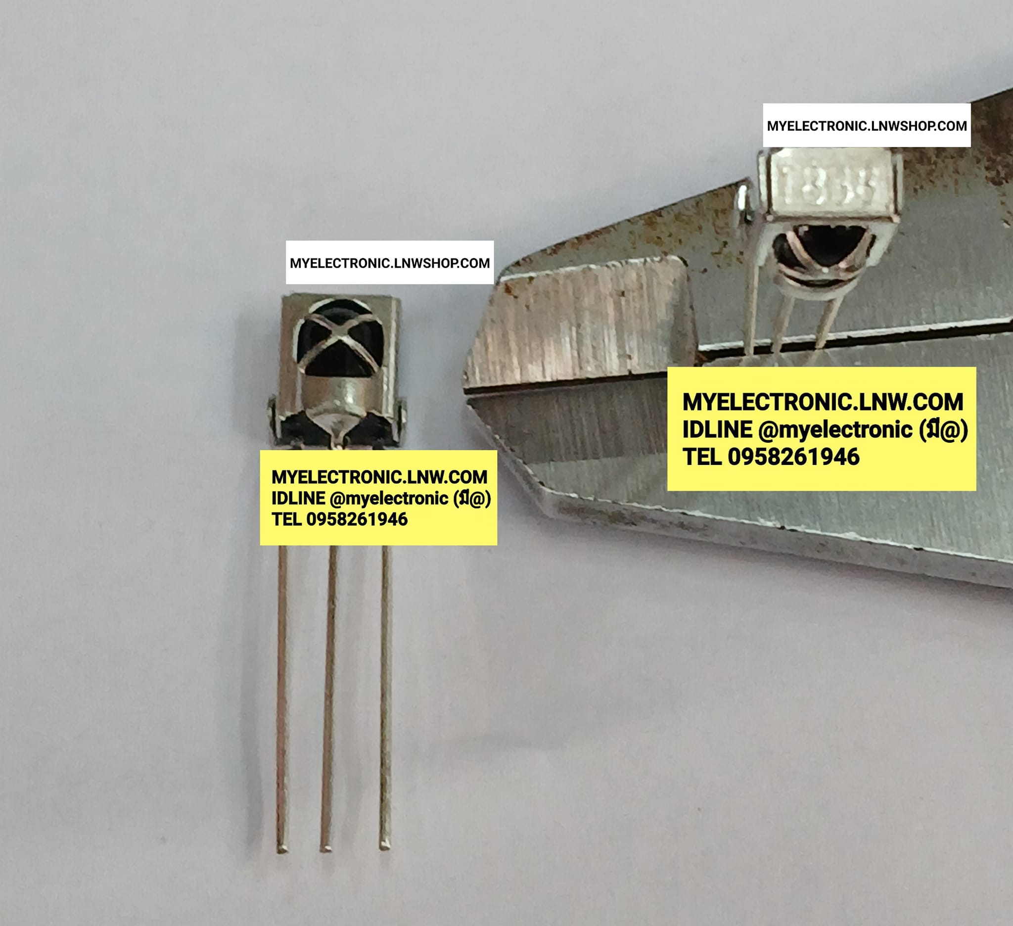 ขาย VS1838 ใช้แทน TSOP1738 ตัวรับอินฟาเรด 3ขา เบอร์ 1838 RESIVER INFRARED SENSOR ยี่ห้อ ราคา ตัวละ . . . . . . หน่วย บาท