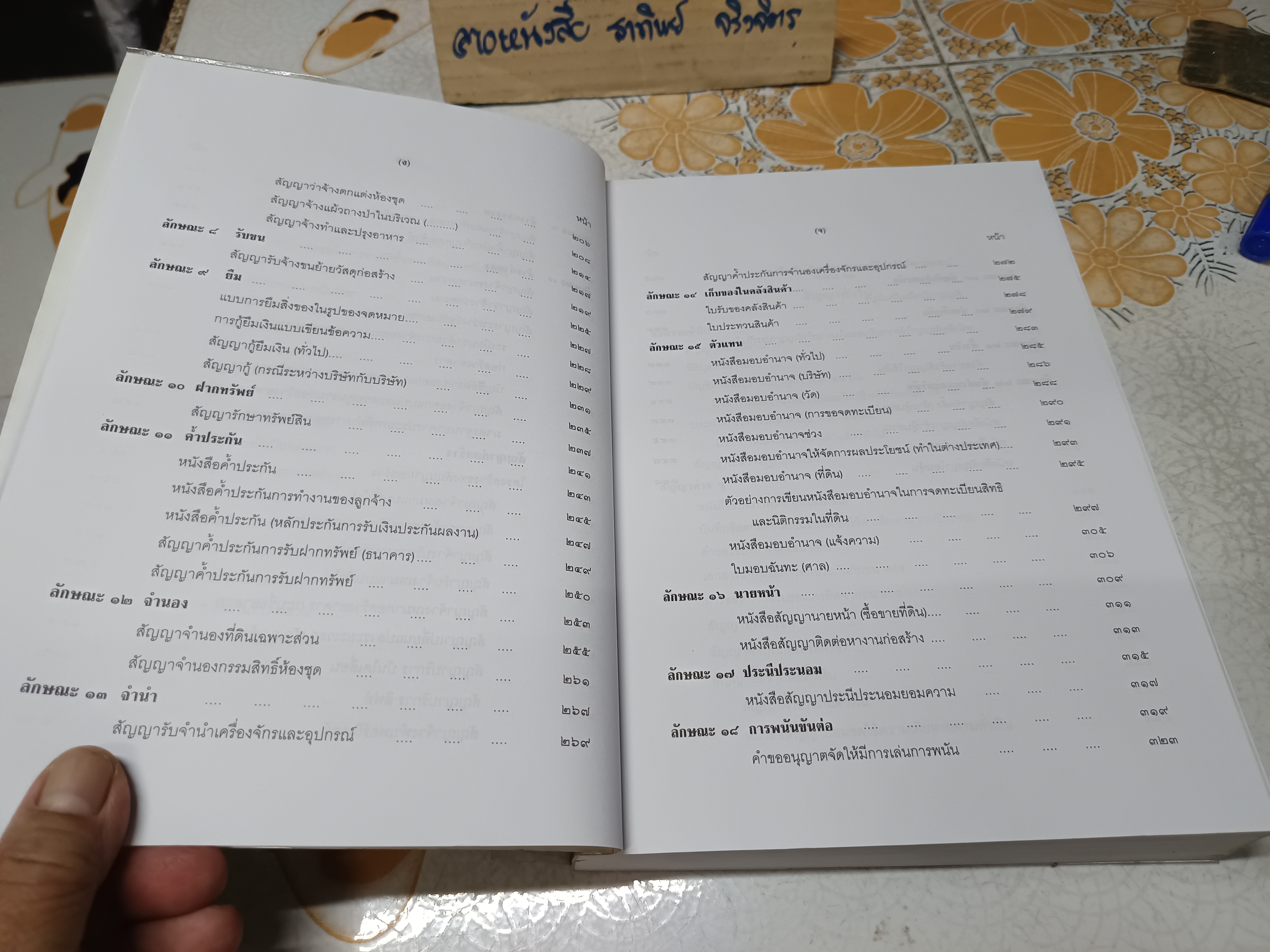 สัญญาทางธุรกิจ ฉบับรวมเล่ม 1-2 รวบรวมโดย หม่อมหลวงสุพร อิศรเสนา พิมพ์ปีพ.ศ 2550 **สินค้าหมด**