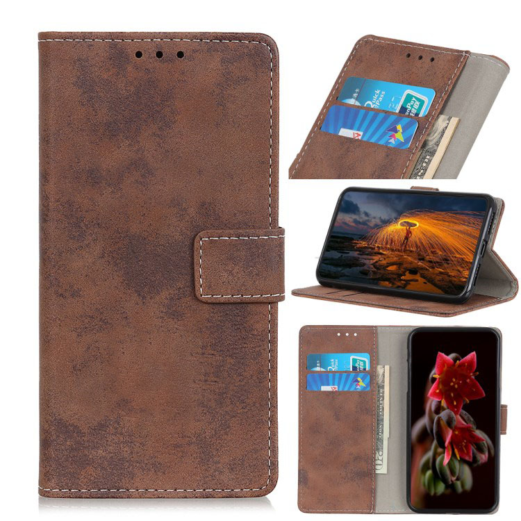 เคส Samsung Galaxy S21+ #เคสฝาพับหนัง PU สไตล์ Vintage คุณภาพดี
