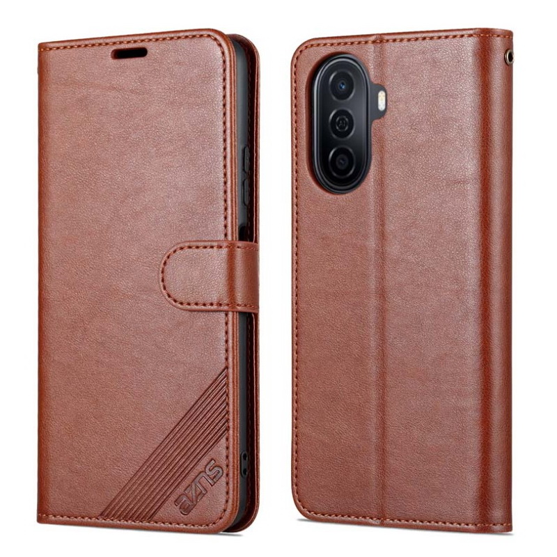 Case Huawei Nova Y70#เคสฝาพับหนัง PU มีช่องใส่บัตร AZNS Wallet Leather Stand Phone Cover