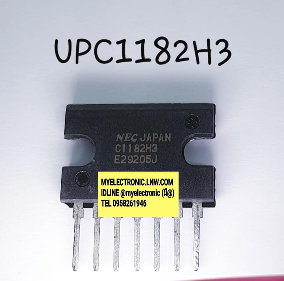 ขาย , UPC1182H3 , ยี่ห้อ , NEC , IC , ตัวถัง , SIL-7 , ไอซี , UPC1182 , H3 , C1182H , 3 , ราคา , ตัวละ , . . . . หน่วย , บาท