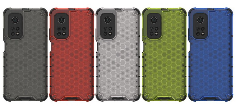 Case Xiaomi Mi 10T #เคสกันกระแทก Honeycomb Shock Absorber TPU + PC + Silicone Hybrid