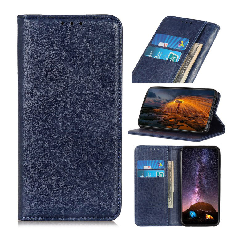 เคส Samsung Galaxy M51#เคสฝาพับหนัง PU ผิวหนังม้า Auto-absorbed Crazy Horse PU Leather Stand Cover
