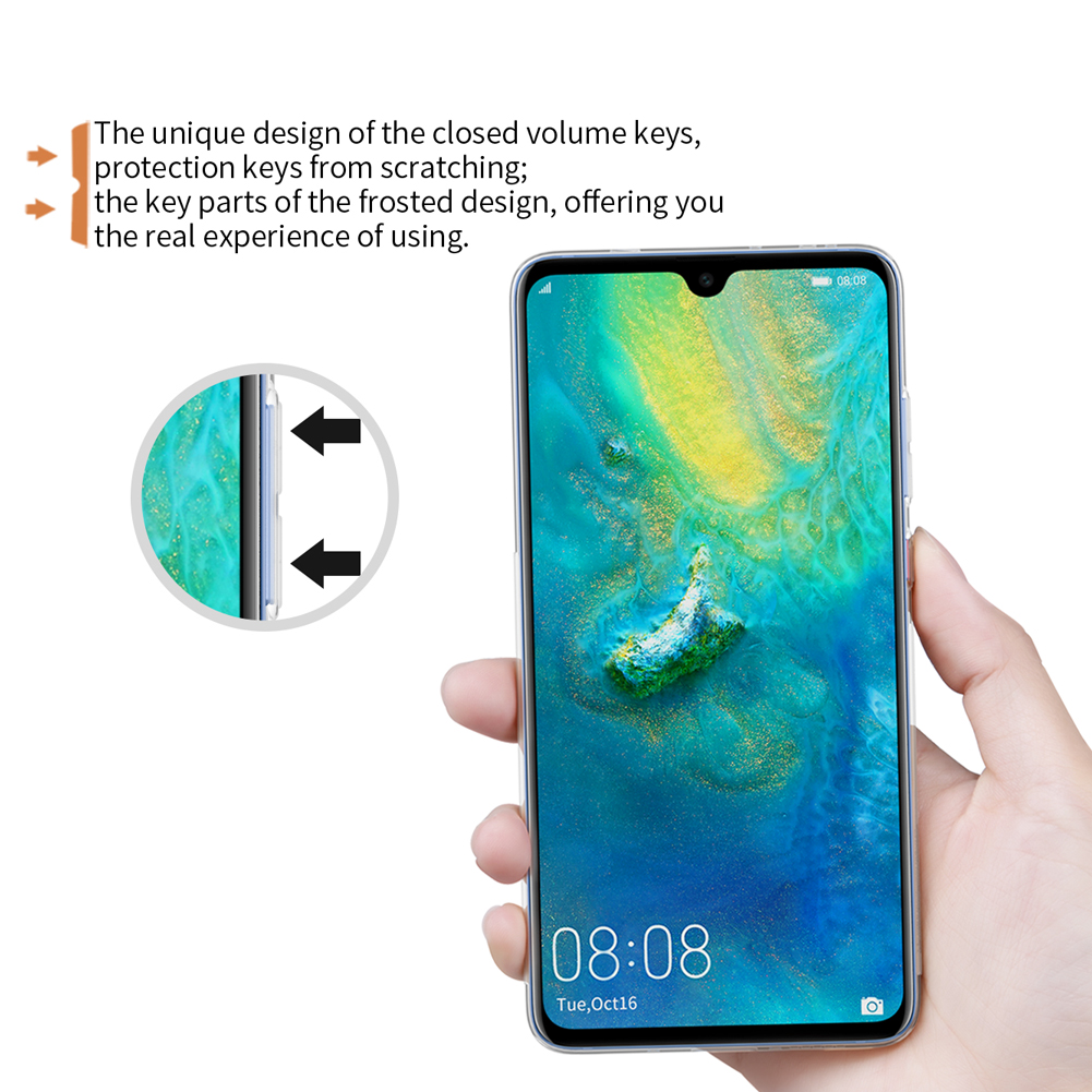 Case Huawei Mate 20 #เคสฝาหลัง TPU สีโปร่งแสง NILLKIN แท้ หนา 0.6 mm คุณภาพดีราคาเบาๆสบายกระเป๋า