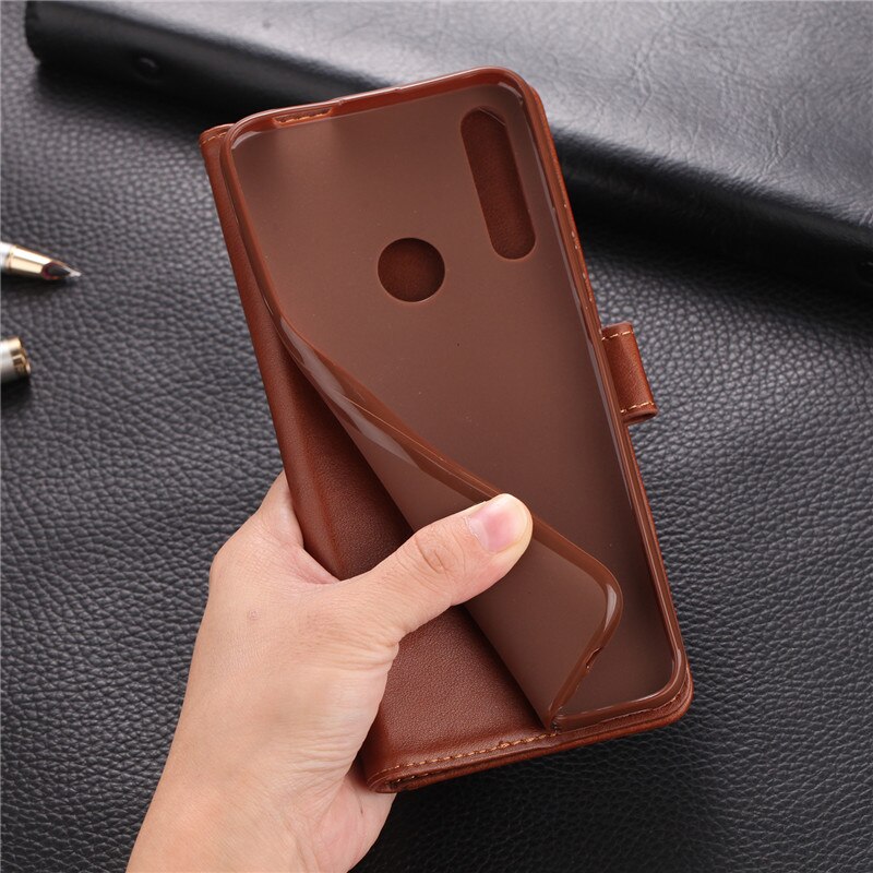 Case Huawei Y9 Prime 2019 #เคสฝาพับหนัง PU มีช่องใส่บัตร AZNS Wallet Leather Stand Phone Cover