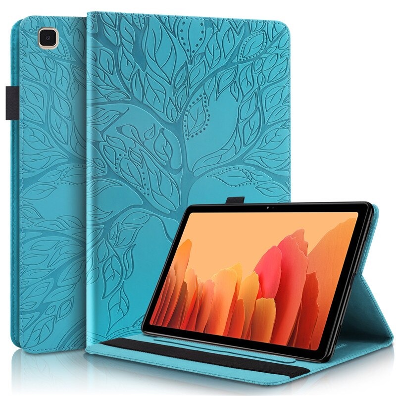 Case Samsung Galaxy Tab A7 Lite 8.7" T220 T225 #เคสฝาพับหนัง PU ลายต้นไม้ Life Tree Print Leather Stand Smart Case Cover