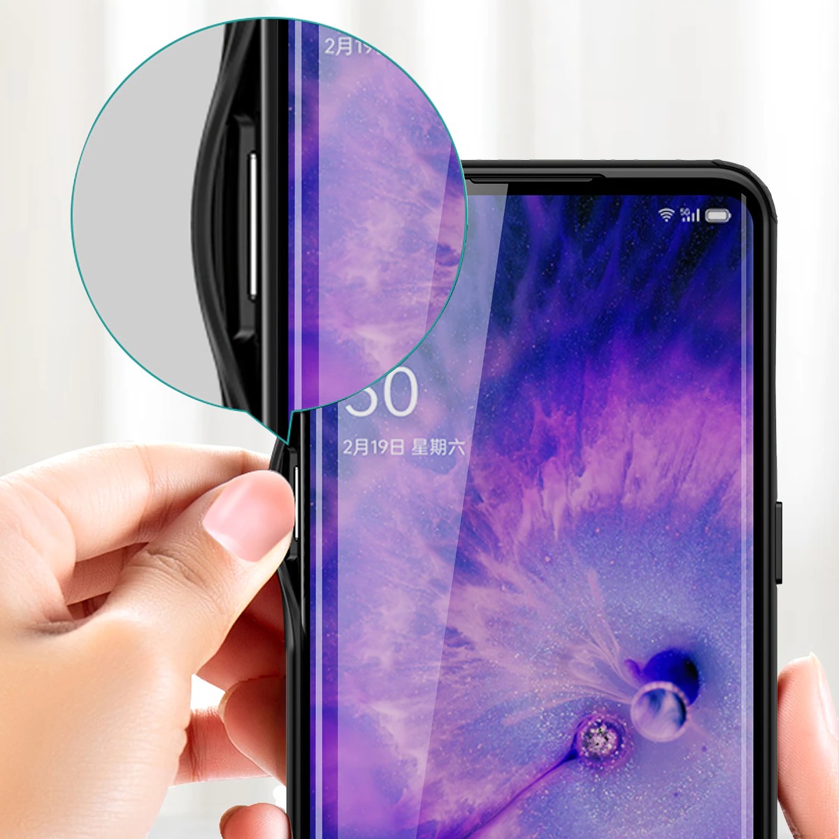 เคส OPPO Find X5 Pro 5G #เคสฝาหลังโปร่งแสงสีขุ่นขอบทึบ +TPU Hybrid Case