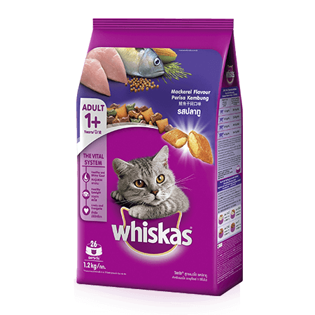 Whiskas(วิสกัส) เม็ดรสปลาทู 3Kg