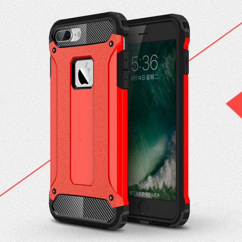 Case iphone 7 plus / 8 plus #เคสฝาหลังกันกระแทก+ป้องกันฝุ่น Armor Case Plastic + TPU