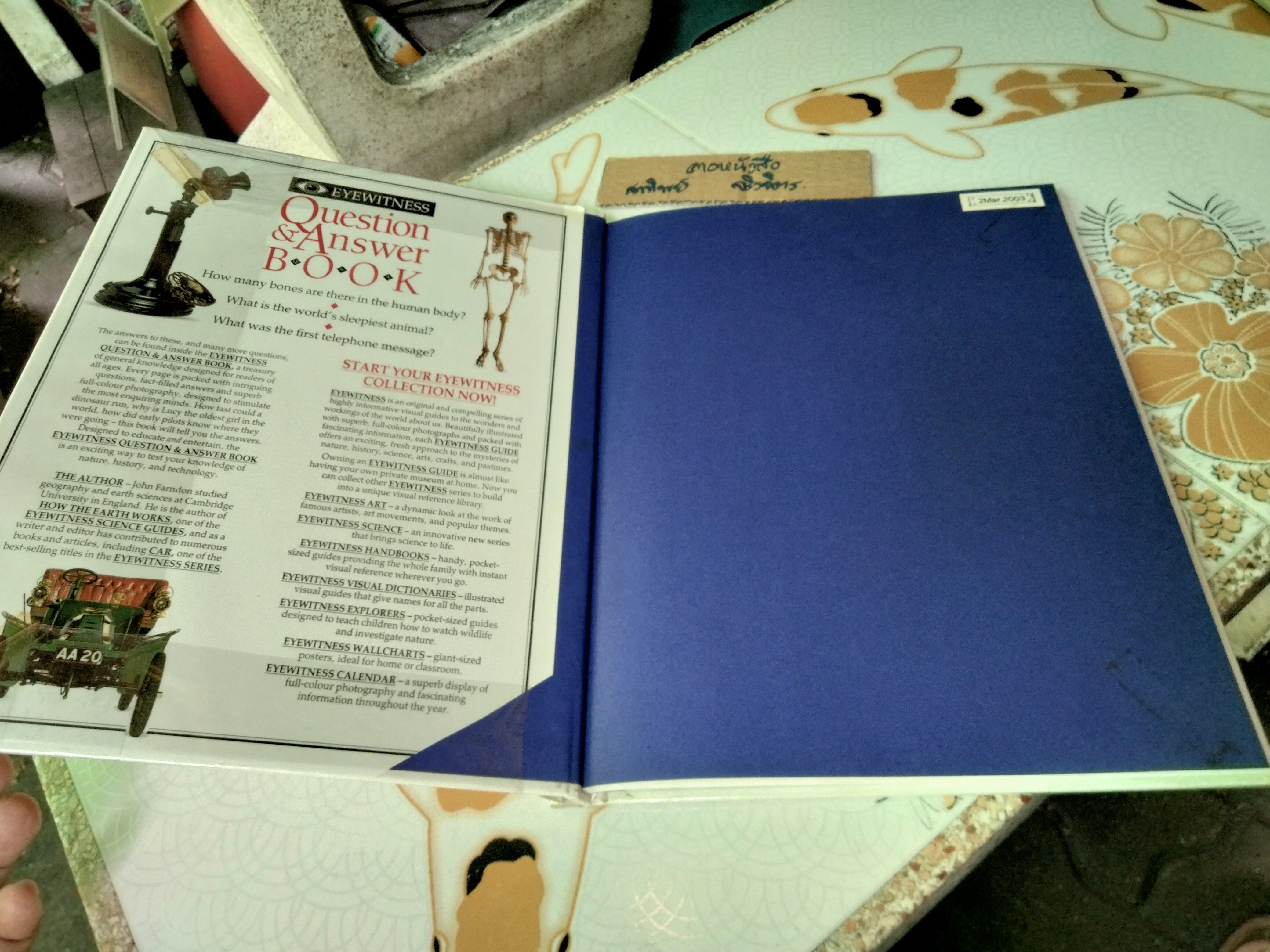 Question & Answer Book หนังสือความรู้ยอดนิยม Eyewitness