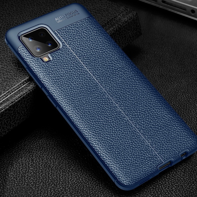 เคส Samsung Galaxy A42 5G #เคสฝาหลัง TPU ผิวลิ้นจี่ช่วยป้องกันลายนิ้วมือและกันลื่นได้ดี