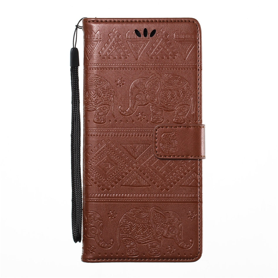 เคส Huawei nova 3 #เคสฝาพับสไตล์กระเป๋าสตางค์หนัง PU พิมพ์ลายช้าง