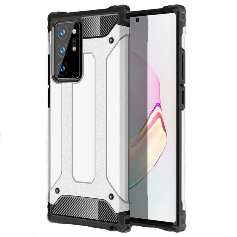 เคส Samsung Galaxy Note 20 Ultra / Note 20 Ultra 5G #เคสฝาหลังเกราะป้องกัน ไฮบริด พลาสติก+TPU Heavy Duty Rugged Hybrid
