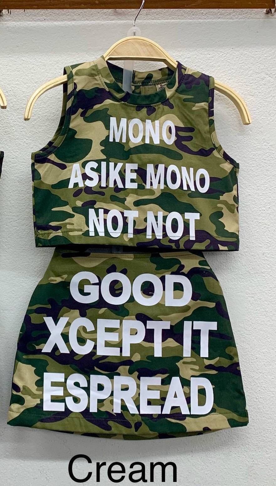 Set เสื้อกับกระโปรงเด็กหญิง สุดเท่ห์