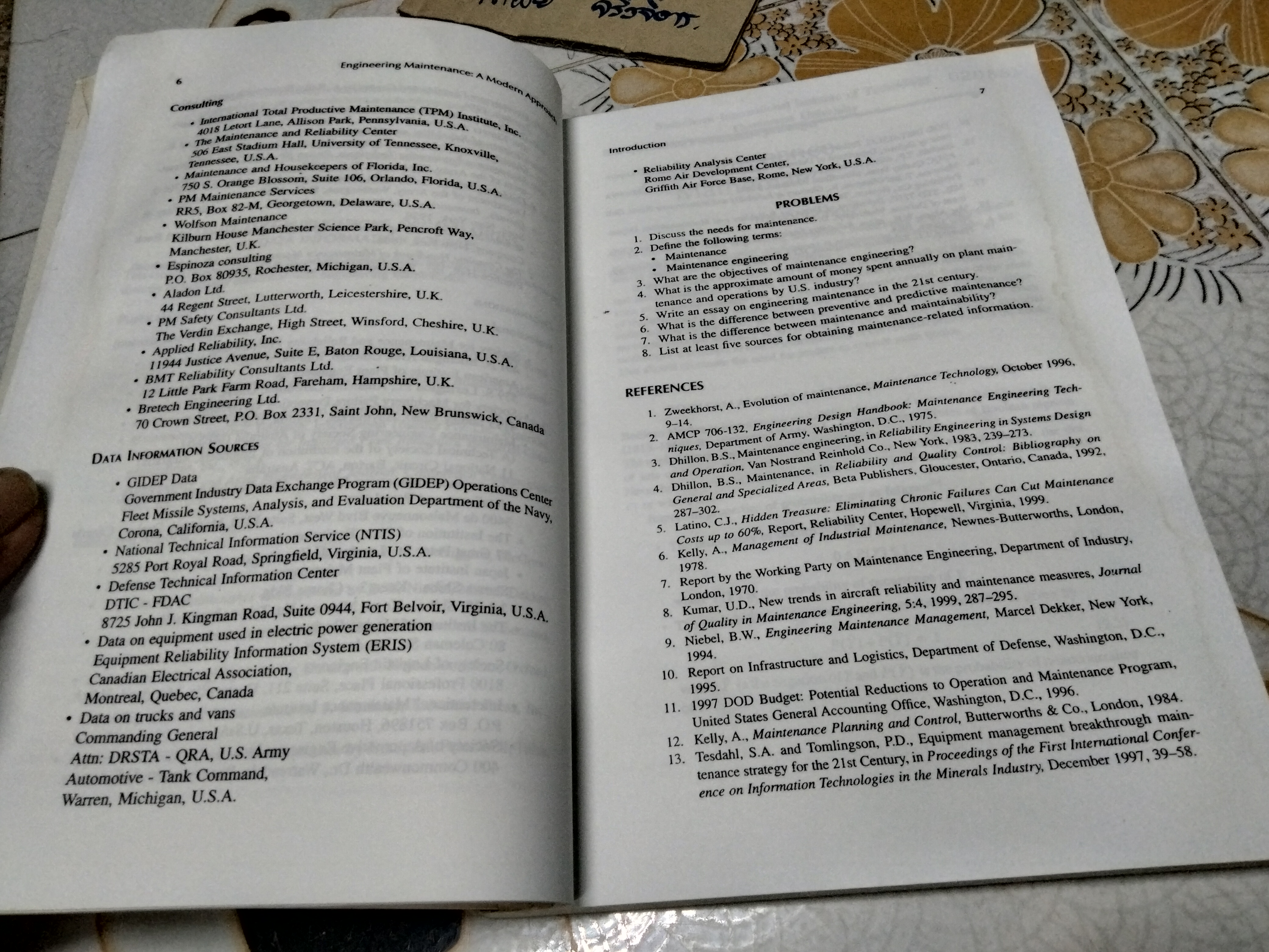 Engineering Maintenance -A Modern Maintenance by B.S. Dhillon ฉบับถ่ายเอกสาร (copies)