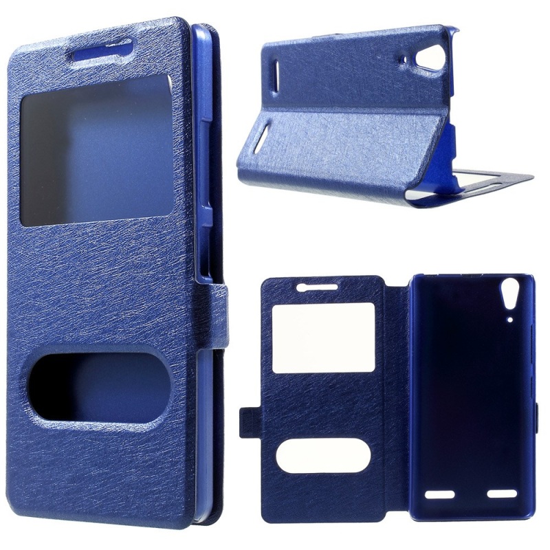 Case Lenovo K3 Music Lemon/ A6000/A6000 Plus/ A6010/A6010 Plus เคสหนังฝาพับมีช่องวิว