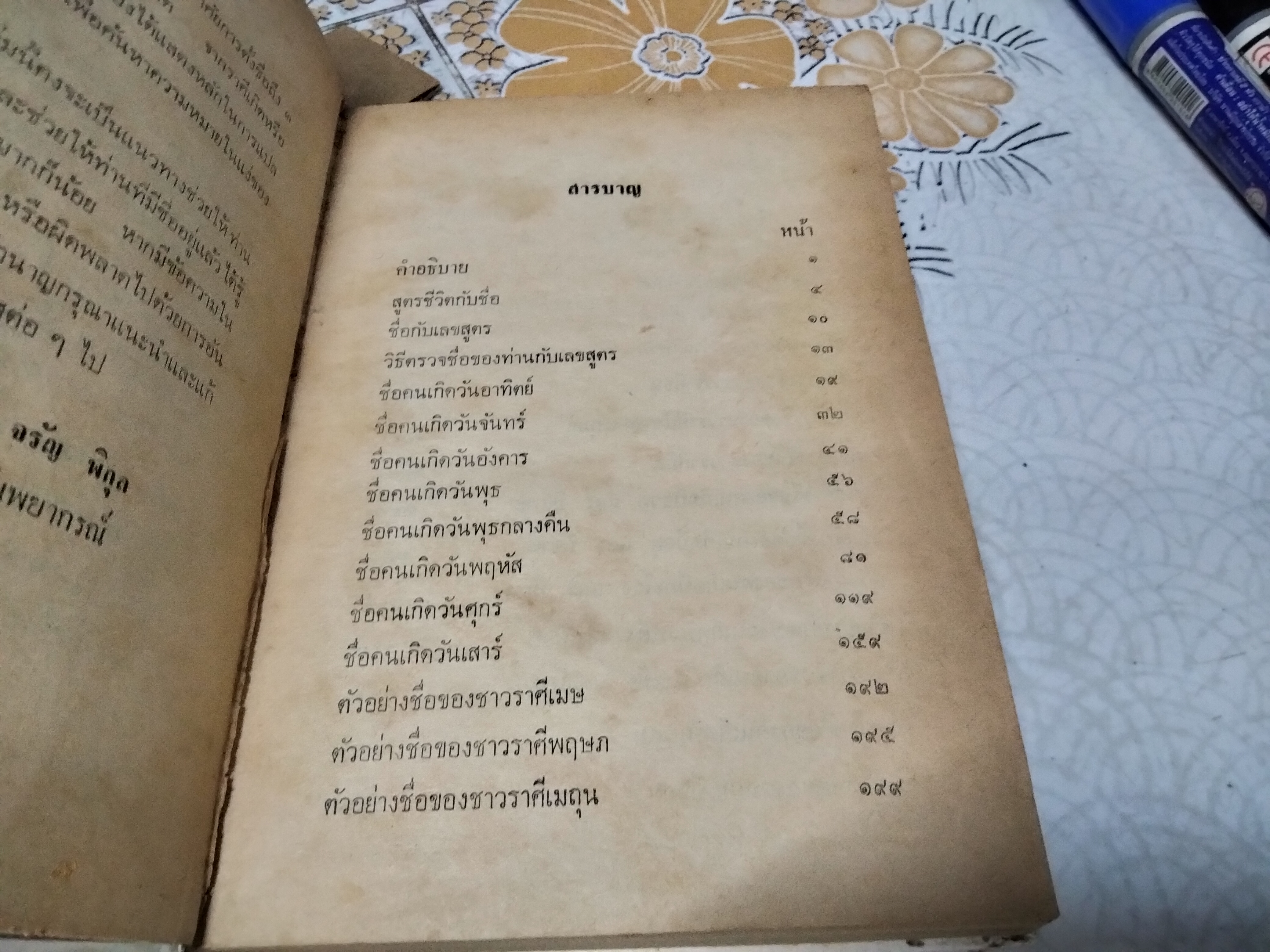 ตำราตั้งชื่อ รวบรวมโดย จรัญ พิกุล พิมพ์ปี พ.ศ.2523