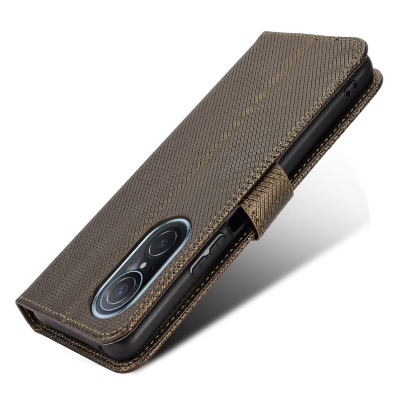 เคส Huawei Nova 9 SE #เคสฝาพับแบบกระเป๋าสตางค์หนัง PU มีช่องใส่บัตร Leather Wallet Card Holder Phone Cover