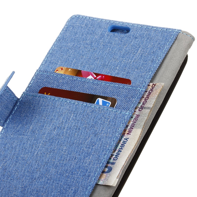 เคส Huawei Y3 (2017) #เคสหนังPUลายผ้า Cloth Texture Leather สไตล์กระเป๋ามีปิดแม่เหล็ก