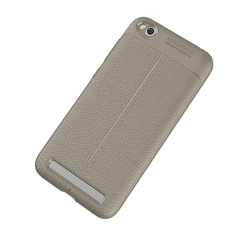 Case Xiaomi Redmi 5A #เคสฝาหลังผิวลิ้นจี่ช่วยป้องกันลายนิ้วมือและกันลื่นได้ดี