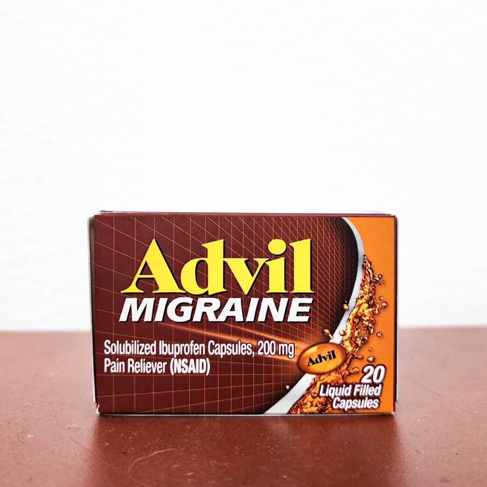 15% Sale!! EXP.04/2026 (Advil) Migraine 20 Liquid Filled Capsules ยาแก้ปวดไมเกรน