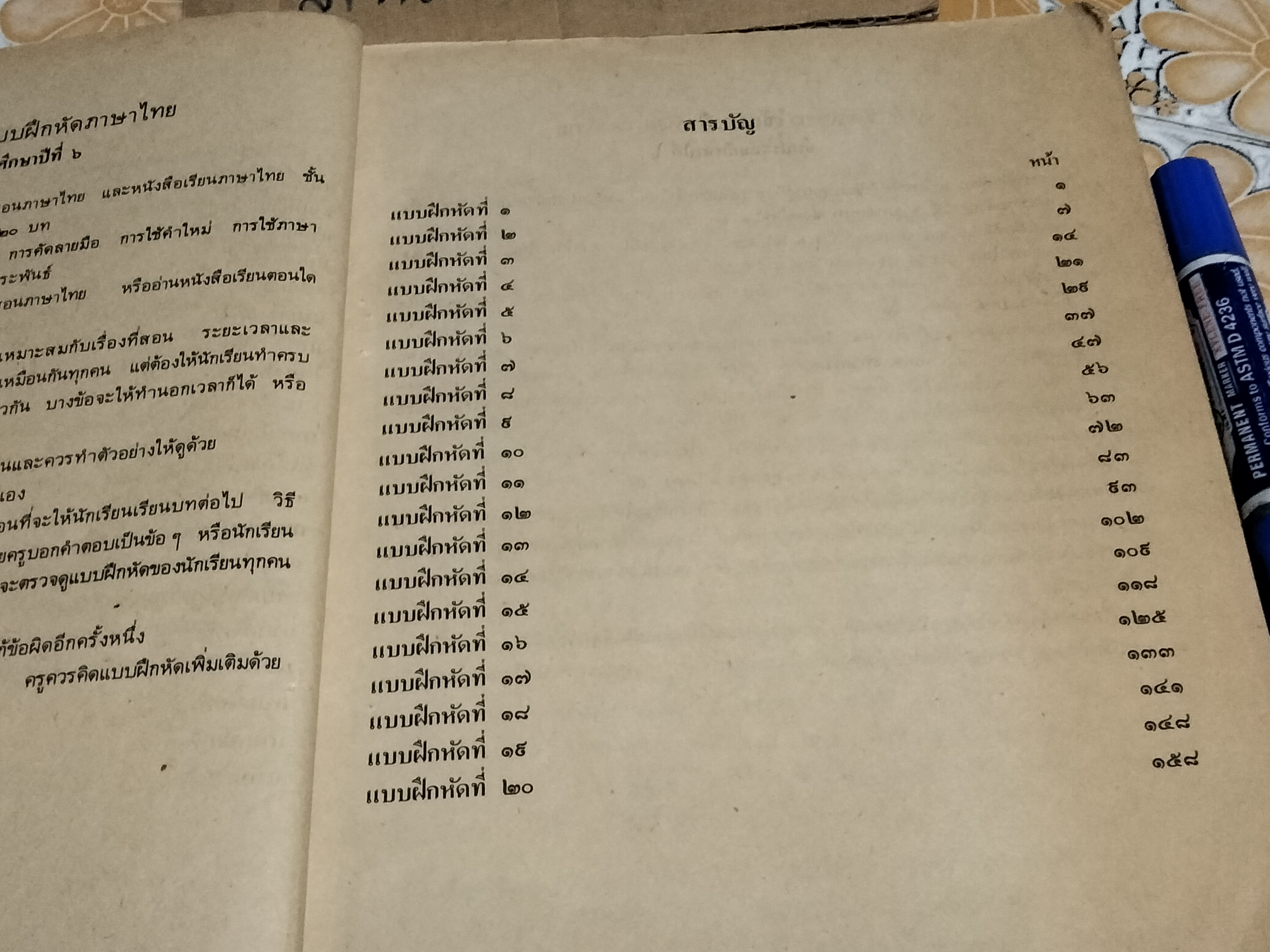 แบบฝึกหัดภาษาไทย ชั้นประถมศึกษาปีที่ 6 ตามหลักสูตรประถมศึกษา พ.ศ.2521 (มานี มานะ) - มีรอยขีดเขียน **สินค้าหมด**