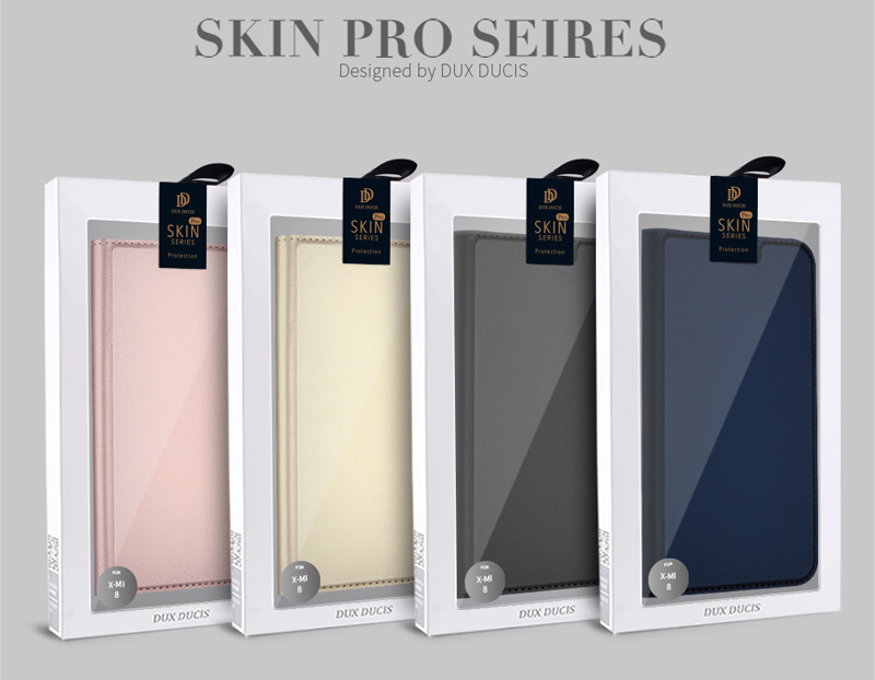 เคส Xiaomi Mi 8 (6.21-inch) #เคสฝาพับ DUX DUCIS Skin Pro Series คุณภาพดีราคาเบาๆสบายกระเป๋า